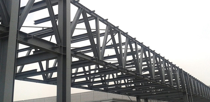 Steel structure space truss structure pipe gallery