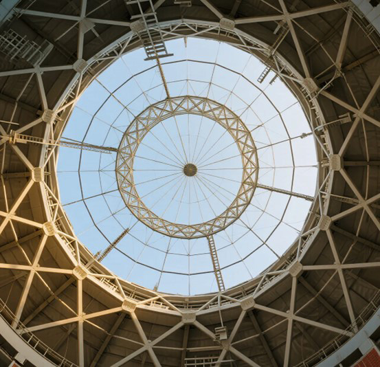 Space truss structure dome roof building