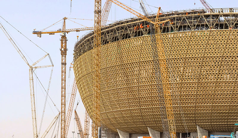Cost saving football stadium